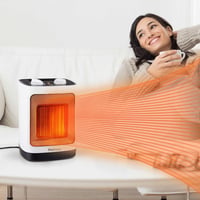 Pro Breeze 2000W Kerámia Ventilátoros Fűtőtest Automatikus Lengéssel Fehér 9