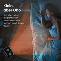 Pro Breeze 2000W Kerámia Ventilátoros Fűtőtest Automatikus Lengéssel Fehér 7