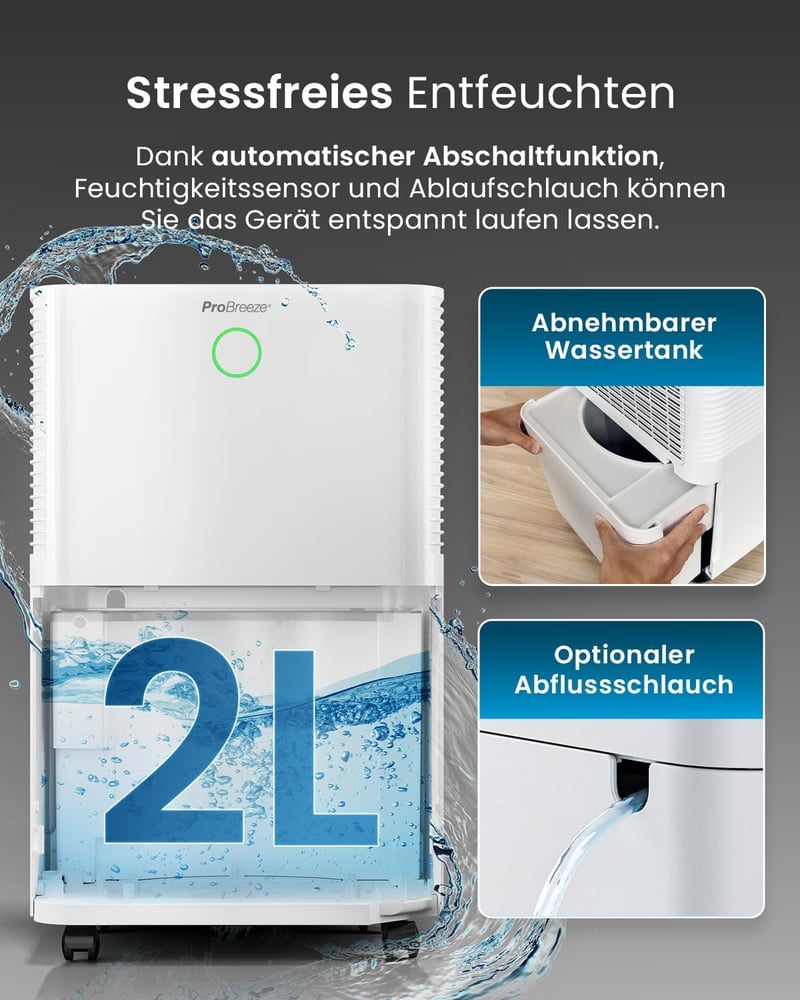 Pro Breeze OmniDry 12L páramentesítő digitális kijelzővel és időzítővel