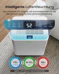 Pro Breeze WiFi Páramentesítő 20L/24h, Okos Vezérlés, Penészedés Ellen, 30m²-ig - 20L - 30 m² - Smart App 6