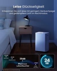 Pro Breeze WiFi Páramentesítő 20L/24h, Okos Vezérlés, Penészedés Ellen, 30m²-ig - 20L - 30 m² - Smart App 7