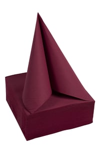 Pro Nappe 50 bucăți Șervețele de hârtie micro-gofrate 20x20 cm 2 straturi Bordo 6