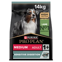 Pro Plan Medium Adult Sensitive Digestion OptiDigest Bárányhúsos Száraz Kutyatáp Közepes Testű Kutyáknak 14 kg 1