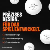 Set palete de tenis de masă PRO-SPIN - Paletă de ping-pong premium, mingi de 3 stele și geantă portabilă 8