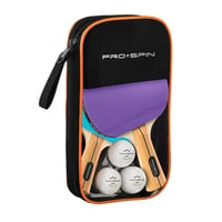 Set palete de tenis de masă PRO-SPIN - Paletă de ping-pong premium, mingi de 3 stele și geantă portabilă 2