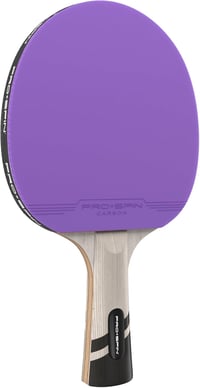 PRO SPIN Karbon Pingpong Ütő - Professzionális Lila Limitált Kiadás, 2.0 mm Szivacs, Kiváló Pörgetés és Pontosság, Védőtokkal, Középhaladó J - 1 Pack | Purple 2