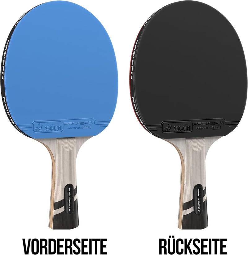 PRO-SPIN Profi Pingpong Ütő Karbon, Spin Gumi, 2.0mm Szivacs Védelemmel
