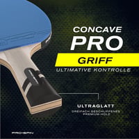 PRO-SPIN Profi Pingpong Ütő Karbon, Spin Gumi, 2.0mm Szivacs Védelemmel 4