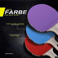 PRO-SPIN Profi Pingpong Ütő Karbon, Spin Gumi, 2.0mm Szivacs Védelemmel 5