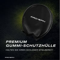 PRO-SPIN Profi Pingpong Ütő Karbon, Spin Gumi, 2.0mm Szivacs Védelemmel 9