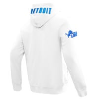 Hanorac bărbătesc Pro Standard NFL Detroit Lions, clasic din chenille, cu fermoar complet, alb, mărimea 2XL 5