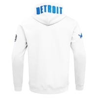 Hanorac bărbătesc Pro Standard NFL Detroit Lions, clasic din chenille, cu fermoar complet, alb, mărimea 2XL 2