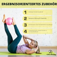 ProBody Pilates malá gymnastická lopta 9-palcová barre lopta cvičebná lopta na stabilitu, brušné svaly, core, fyzioterapiu, domov, posilňovňu, kanceláriu, ružová 9