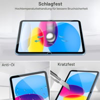ProCase 2 ks 9H tvrdené sklo na ochranu obrazovky pre iPad 10. generácie 10,9 palca 2022 a iPad 11 palcov A16 – Priehľadná ochranná fólia na displej 5