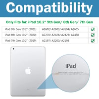 ProCase 2 ks ochranné tvrdené sklo na displej pre iPad 10,2 palca 9./8./7. generácia 2021/2020/2019 – 9H priehľadná sklenená fólia A2602 A2603 A2270 A2197 2