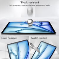 ProCase 2 ks tvrdené sklo na displej pre iPad Air 11 palcov M4/M3/M2 (2026/2025/2024) 6./7./8. generácia, ochranná fólia na displej s tvrdosťou 9H 5