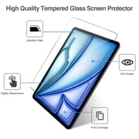 ProCase 2 ks tvrdené sklo na displej pre iPad Air 11 palcov M4/M3/M2 (2026/2025/2024) 6./7./8. generácia, ochranná fólia na displej s tvrdosťou 9H 3