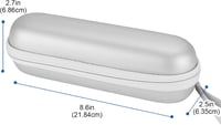ProCase Elektromos Fogkefe Tok Oral-B és Philips Sonicare Utazáshoz Ezüst 7