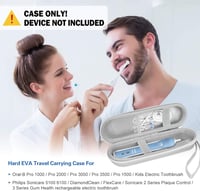 ProCase Elektromos Fogkefe Tok Oral-B és Philips Sonicare Utazáshoz Ezüst 3