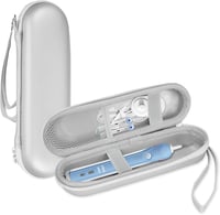 ProCase Elektromos Fogkefe Tok Oral-B és Philips Sonicare Utazáshoz Ezüst 1