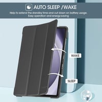 ProCase Samsung Galaxy Tab A9+ (11") okos tok, háromrészes, állvánnyal, automata alvás/ébresztés - fekete 6