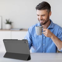 ProCase Samsung Galaxy Tab A9+ (11") okos tok, háromrészes, állvánnyal, automata alvás/ébresztés - fekete 8