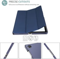 ProCase Galaxy Tab A8 10,5" (SM-X200/X205) háromszoros kihajtható tok állvánnyal - sötétkék 3