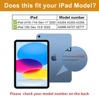 ProCase iPad 10/11 generációs gyermek tok állvánnyal, ütésálló, könnyű, magenta 2