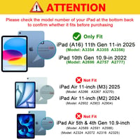 ProCase iPad 10-11 hüvely tolltartóval, ütésálló smart tok, átlátszó hátlap, bordó 2