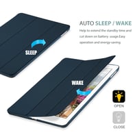 Husă ProCase pentru iPad 9,7 inchi (2017/2018, generația a 5-a și a 6-a) - Smart Case ultra-subțire și ușoară, cu suport și spate transparent, funcție Auto Sleep/Wake 7