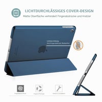 ProCase iPad Air 1 9,7-palcové tenké inteligentné puzdro, námornícka modrá, A1474 A1475 A1476, priehľadný matný zadný kryt, funkcia stojana, ľahké ochranné puzdro 4