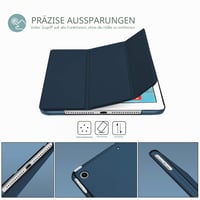 ProCase iPad Air 1 9,7-palcové tenké inteligentné puzdro, námornícka modrá, A1474 A1475 A1476, priehľadný matný zadný kryt, funkcia stojana, ľahké ochranné puzdro 3