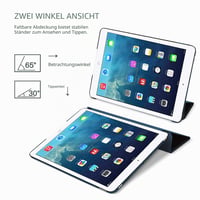 ProCase iPad Air 1 9,7-palcové tenké inteligentné puzdro, námornícka modrá, A1474 A1475 A1476, priehľadný matný zadný kryt, funkcia stojana, ľahké ochranné puzdro 6