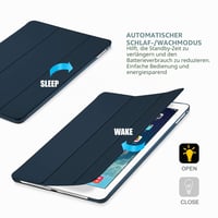 ProCase iPad Air 1 9,7-palcové tenké inteligentné puzdro, námornícka modrá, A1474 A1475 A1476, priehľadný matný zadný kryt, funkcia stojana, ľahké ochranné puzdro 7