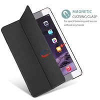 Tenké inteligentné puzdro ProCase pre iPad Air 2 s priesvitným matným zadným krytom (A1566, A1567) - čierne 7