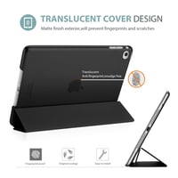 Tenké inteligentné puzdro ProCase pre iPad Air 2 s priesvitným matným zadným krytom (A1566, A1567) - čierne 3