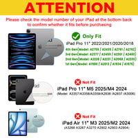 Husă ProCase pentru iPad Pro 11 inchi 2022/2021/2020 (generația 4/3/2), husă de protecție pliabilă în trei, carcasă tip Smart Case ultra-subțire, ușoară, cu funcție de suport - Verde smarald 2