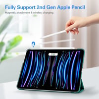 Husă ProCase pentru iPad Pro 11 inchi 2022/2021/2020 (generația 4/3/2), husă de protecție pliabilă în trei, carcasă tip Smart Case ultra-subțire, ușoară, cu funcție de suport - Verde smarald 4