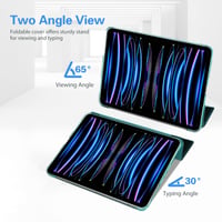 Husă ProCase pentru iPad Pro 11 inchi 2022/2021/2020 (generația 4/3/2), husă de protecție pliabilă în trei, carcasă tip Smart Case ultra-subțire, ușoară, cu funcție de suport - Verde smarald 6