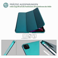 Inteligentný kryt ProCase pre iPad Pro 12.9 (2022, 2021, 2020, 2018 – 3., 4., 5., 6. generácia) – tenké trojdielne ochranné puzdro so stojanom a priesvitným zadným krytom, zelené 6