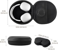 ProCase Kemény Védőtok Apple AirPods Max Fejhallgatóhoz Mágneses Automatikus Alvó Móddal, Hordozható Tárolótáska - Fekete 5