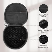 ProCase Kemény Védőtok Apple AirPods Max Fejhallgatóhoz Mágneses Automatikus Alvó Móddal, Hordozható Tárolótáska - Fekete 3