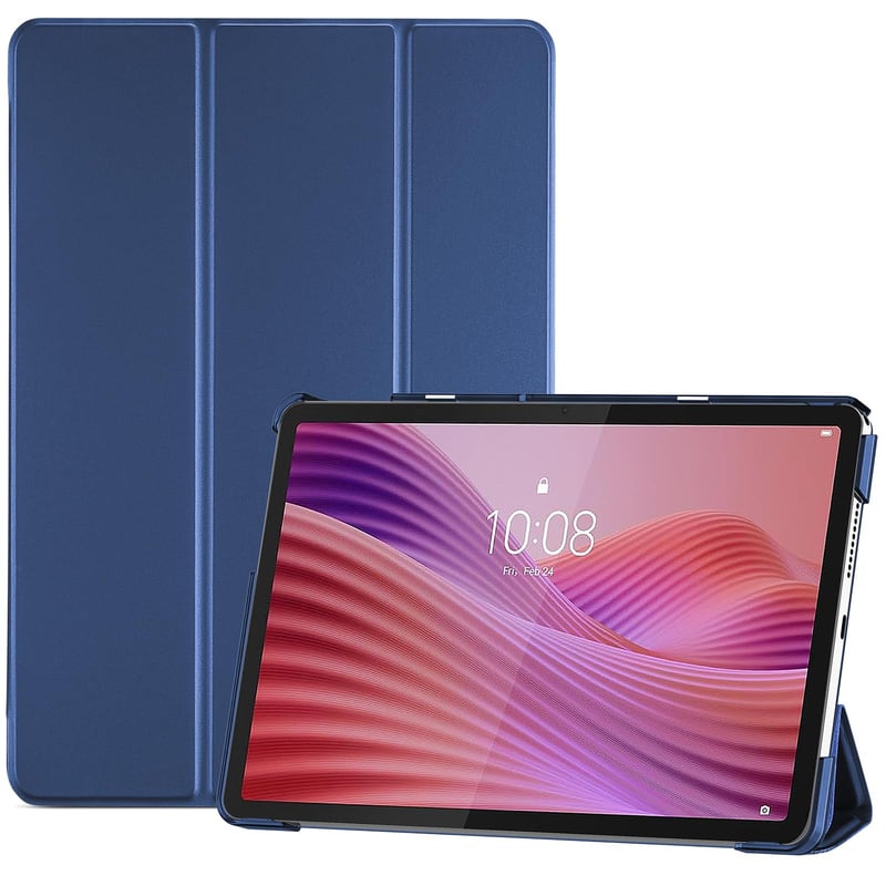 Puzdro ProCase pre Lenovo Tab 2025 10,1", s funkciou inteligentného prebudenia/spánku, nárazuvzdorný Smart Cover, ultraľahké – námornícka modrá