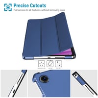 Puzdro ProCase pre Lenovo Tab 2025 10,1", s funkciou inteligentného prebudenia/spánku, nárazuvzdorný Smart Cover, ultraľahké – námornícka modrá 5