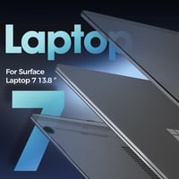 ProCase Microsoft Surface Laptop 7 13.8" kemény tok fekete - ultravékony védőtok 2024 6