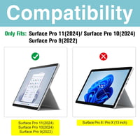 ProCase Microsoft Surface Pro 11/10/9 Privacy üvegfólia 9H edzett üveg 2
