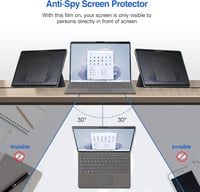 ProCase Microsoft Surface Pro 11/10/9 Privacy üvegfólia 9H edzett üveg 4
