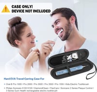 ProCase Oral-B Philips Sonicare elektromos fogkefe utazótok EVA kemény tok 2