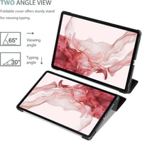 ProCase Galaxy Tab S8 / S7 11" slim tok átlátszó matt hátlappal - fekete 4