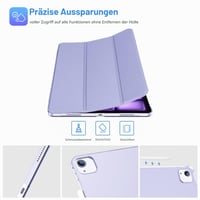 Puzdro ProCase pre 12,9-palcový iPad Pro 2022/2021/2020/2018 (6./5./4./3. gen), ľahký, tenký, tvrdý ochranný kryt Smart Case, fialové 6
